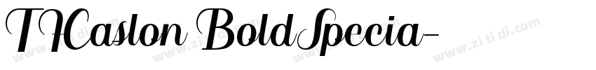 TFCaslon BoldSpecia字体转换